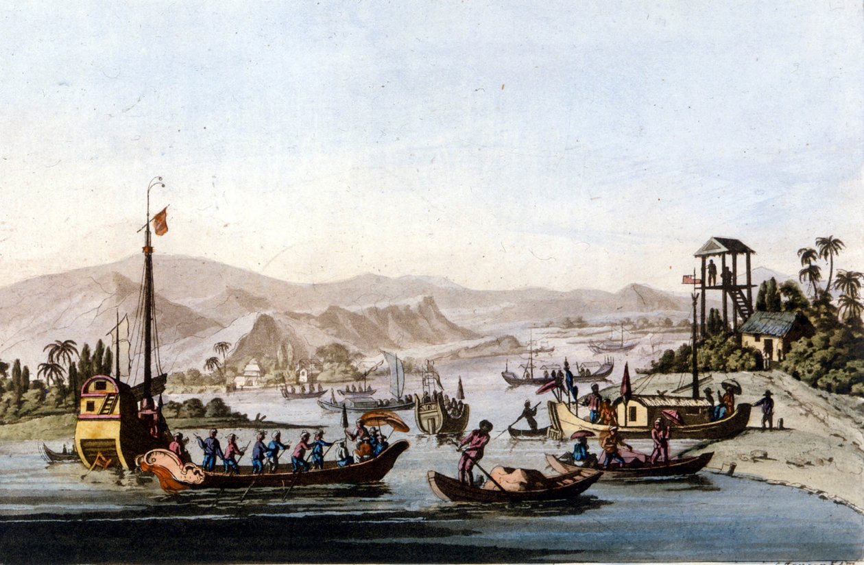 Mündung des Yang Tse Kiang von Unknown artist