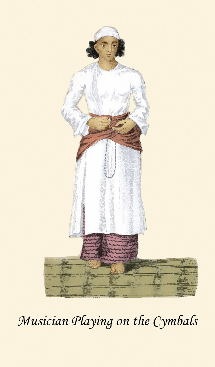 Musiker, der die Becken spielt von Unknown Artist