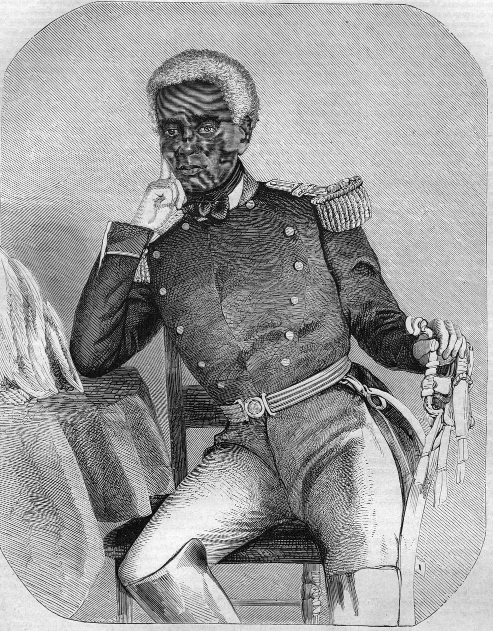 Nicolas Fabre Geffard, Präsident der Republik Haiti zwischen 1859-1867. von Unknown artist