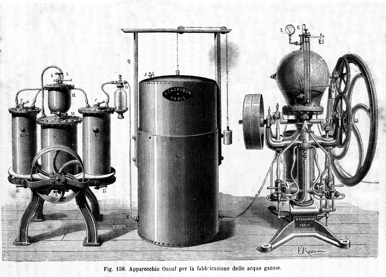 Ozouf-Apparat zur Herstellung von kohlensäurehaltigem Wasser von Unknown artist