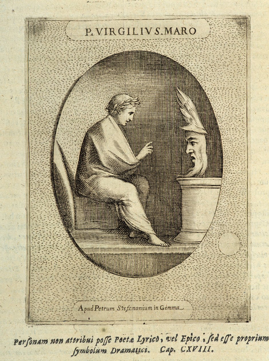 P. Virgilius S. Maro in „Muster von Kameen oder Steinen“ von Unknown artist