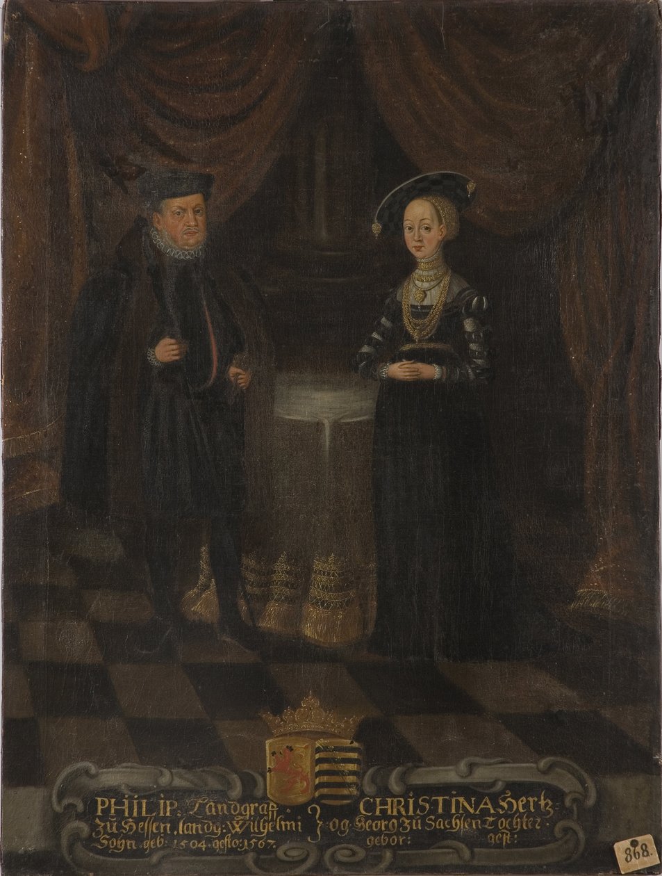 Philipp I., Landgraf von Hessen (1504-1567) und Christine von Sachsen (1505-1549) von Unknown artist