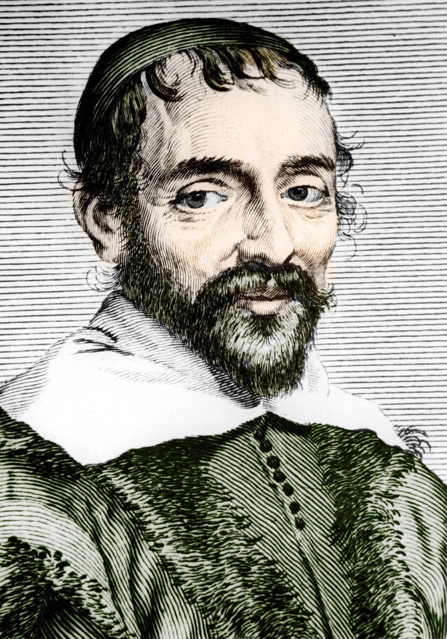 Pierre Gassendi (1592-1655), französischer Philosoph, Astronom, Mathematiker und Physiker. von Unknown artist