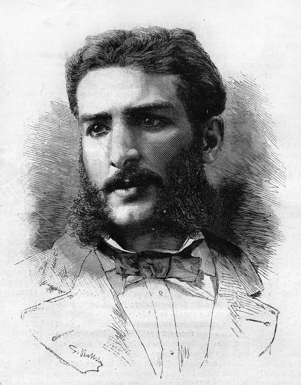 Pierre Savorgnan de Brazza (1852-1905), französischer Entdecker im Jahr 1882 von Unknown artist