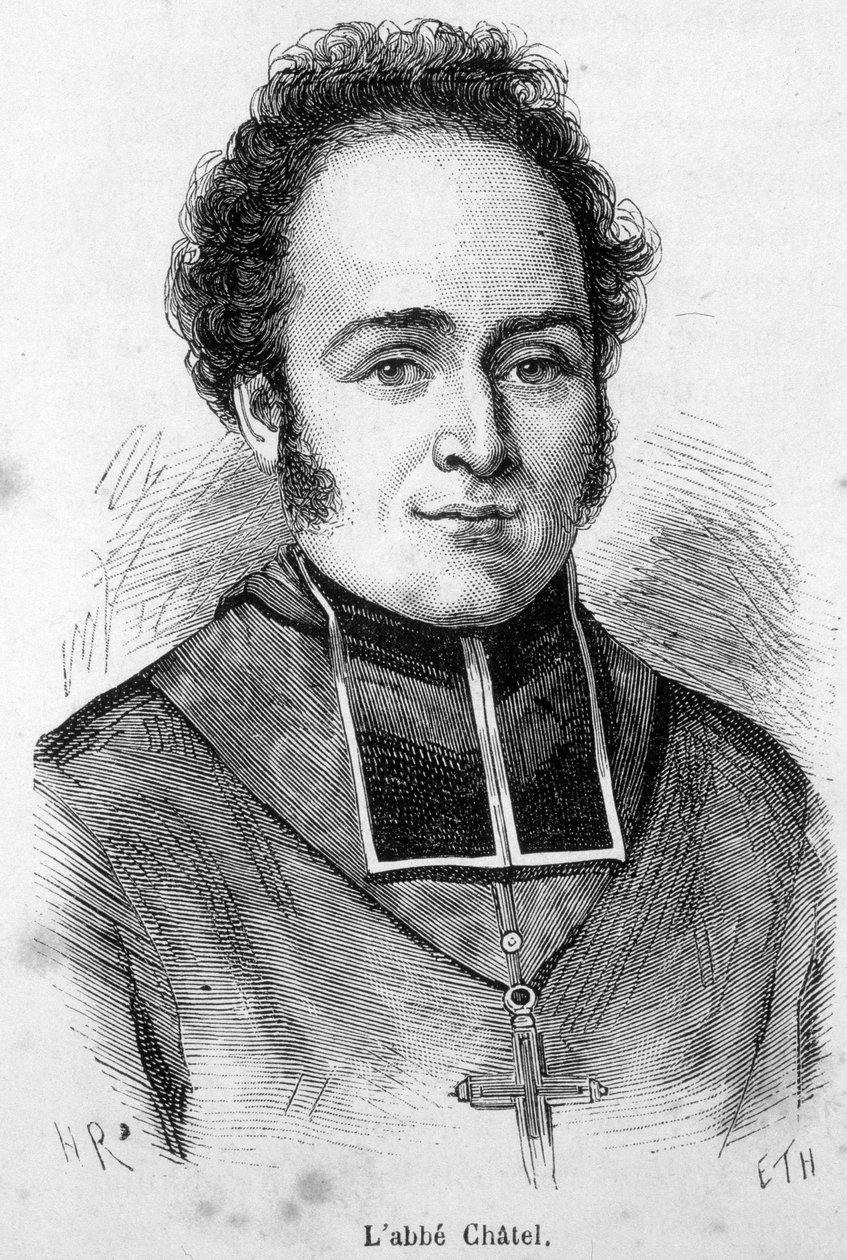 Porträt von Abbe Ferdinand Francois Chatel (1795-1857), Gründer der Französischen Kirche zur Zeit der Julirevolution von Unknown artist