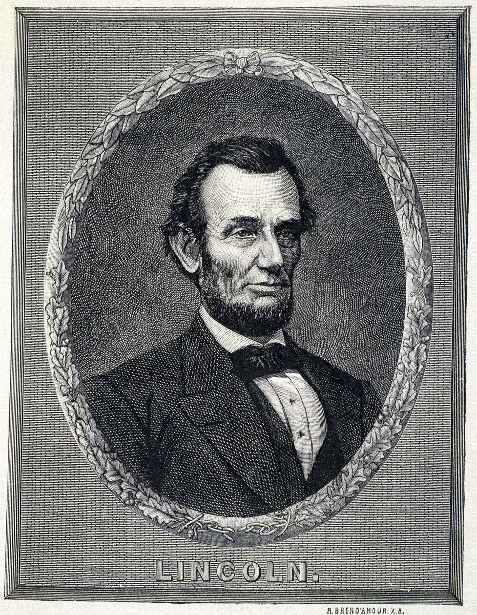 Porträt von Abraham Lincoln (1809-1865), Präsident der Vereinigten Staaten von Amerika von Unknown artist