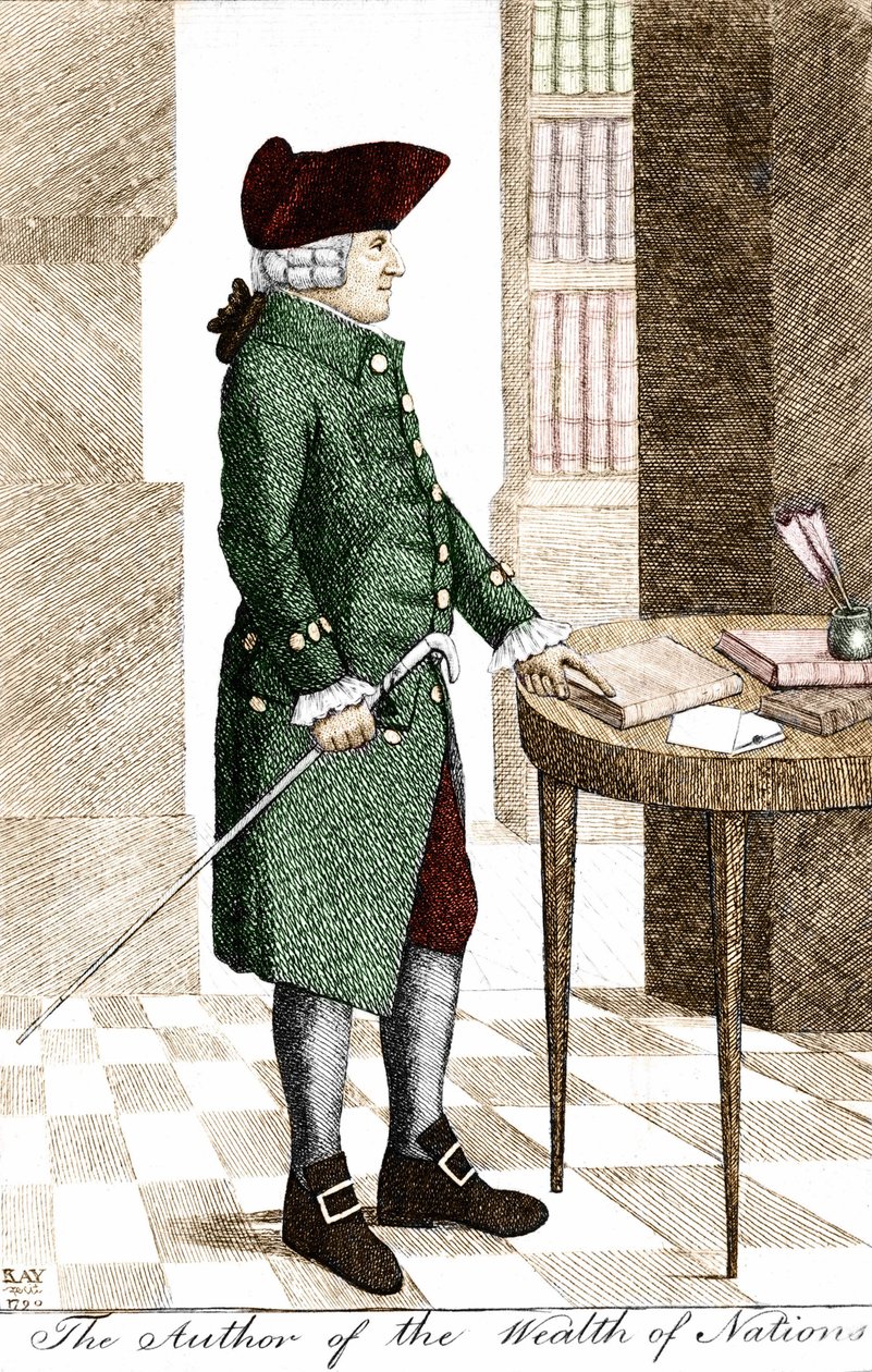 Porträt von Adam Smith (1723 - 1790), schottischer Philosoph und Ökonom von Unknown artist