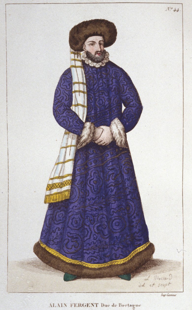 Porträt von Alain Fergent (1060-1115), Herzog der Bretagne von Unknown artist