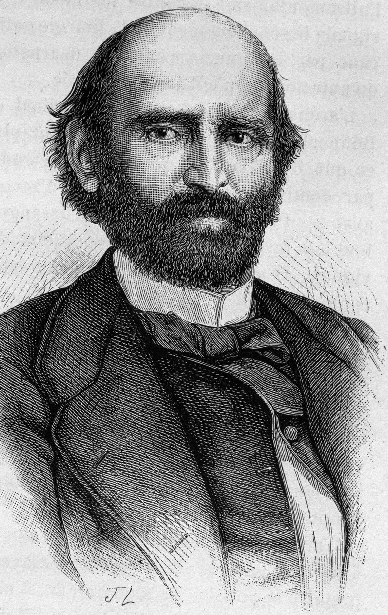 Porträt von Alexandre Glais-Bizoin (1800 - 1877). Gravur aus dem späten 19. Jahrhundert in „Histoire de France“ von H. Martin von Unknown artist