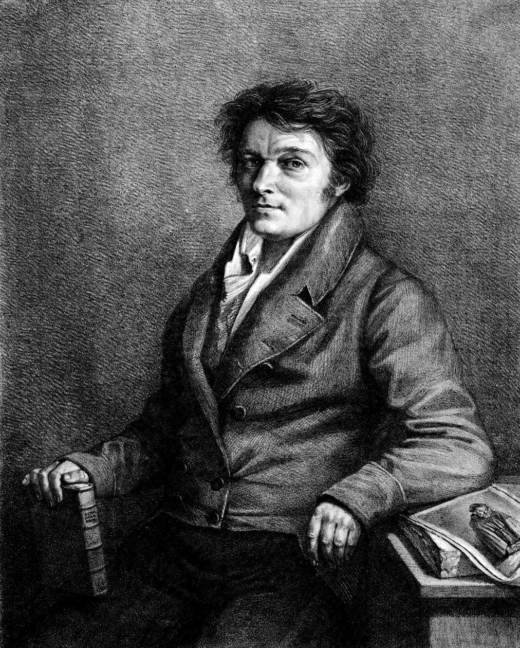 Porträt von Alois (oder Aloys) Senefelder (1771-1834), tschechischer Theaterautor, Erfinder der Lithographie von Unknown artist