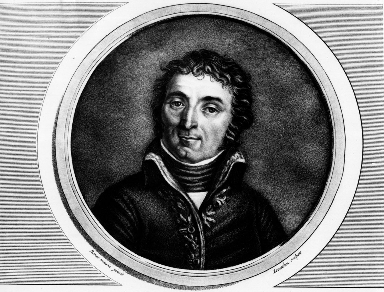 Porträt von Andre Massena (1756-1817), Generalmajor der Armee von Italien. Gravur in „Komplette Sammlung historischer Gemälde der Französischen Revolution, in drei Bänden.“ 1804. von Unknown artist