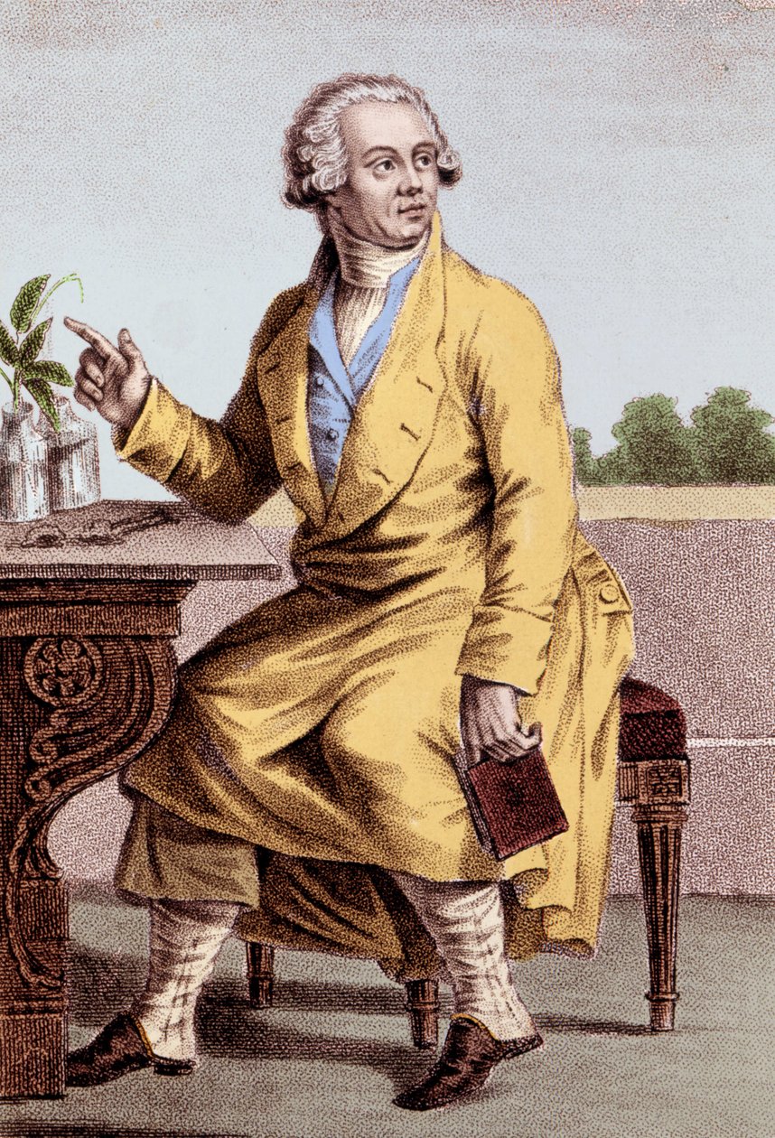 Porträt von Antoine Laurent de Lavoisier (1743-1794), französischer Chemiker von Unknown artist
