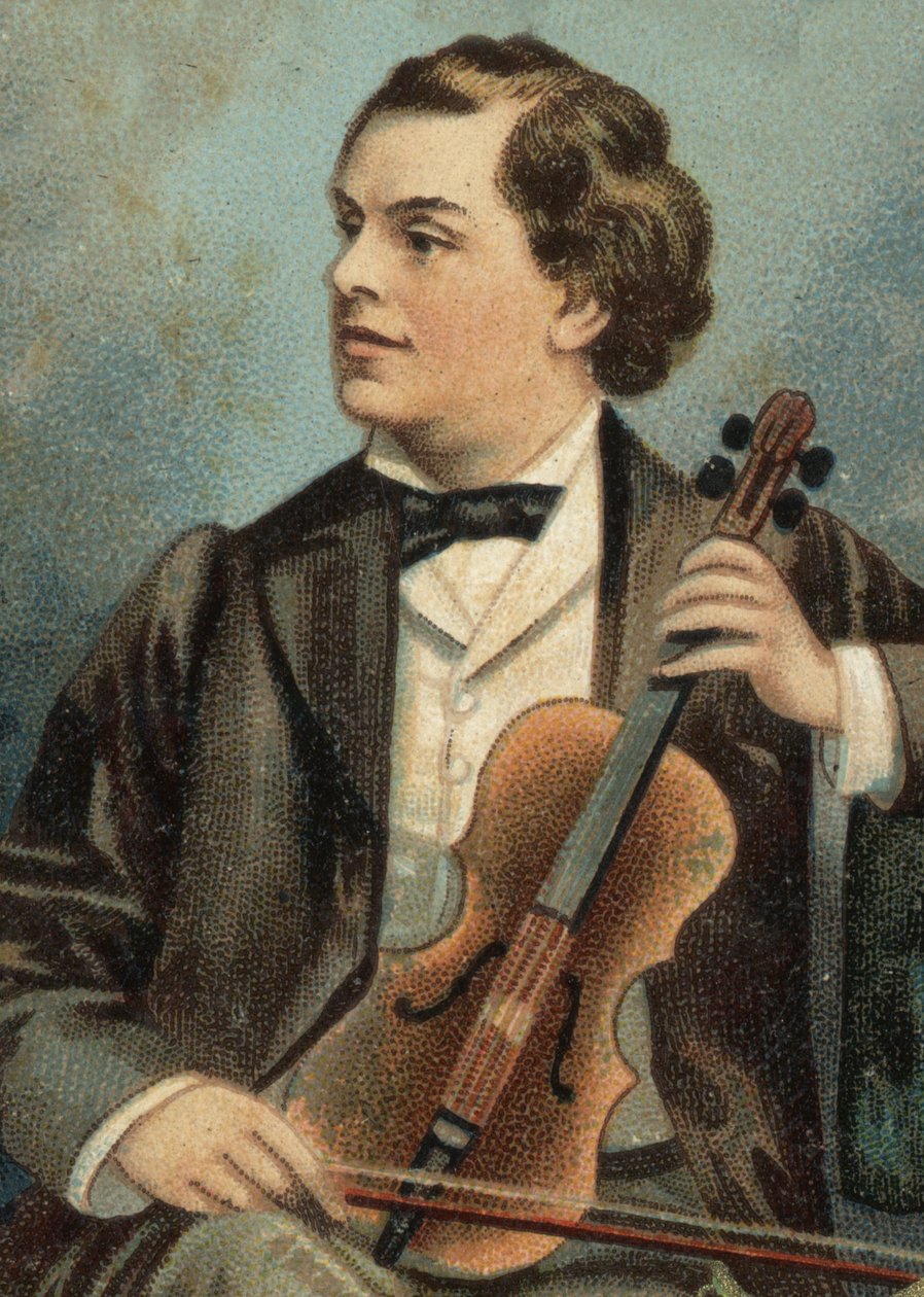 Porträt von August Wilhemj, deutscher Geiger (1845-1908) von Unknown artist