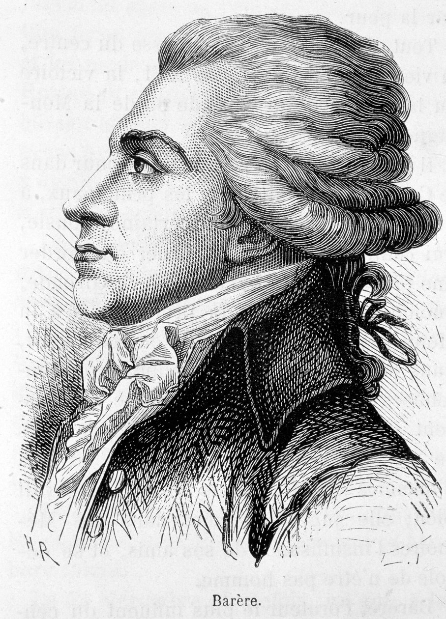 Porträt von Bertrand Barere de Vieuzac (1755-1841), französischer Politiker. von Unknown artist