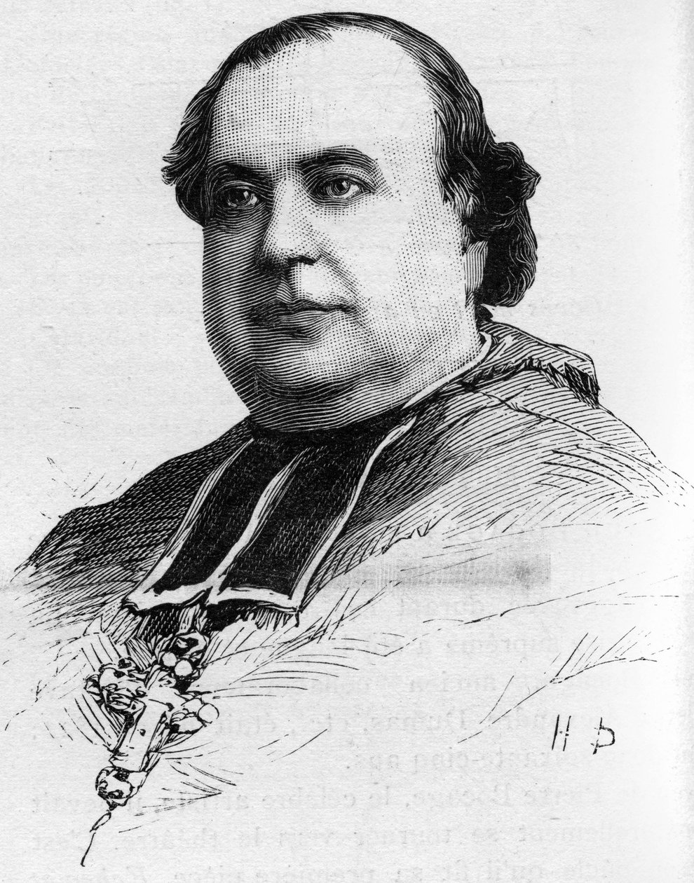 Porträt von Bischof Marechal, Bischof von Laval, gestorben 1887 von Unknown artist