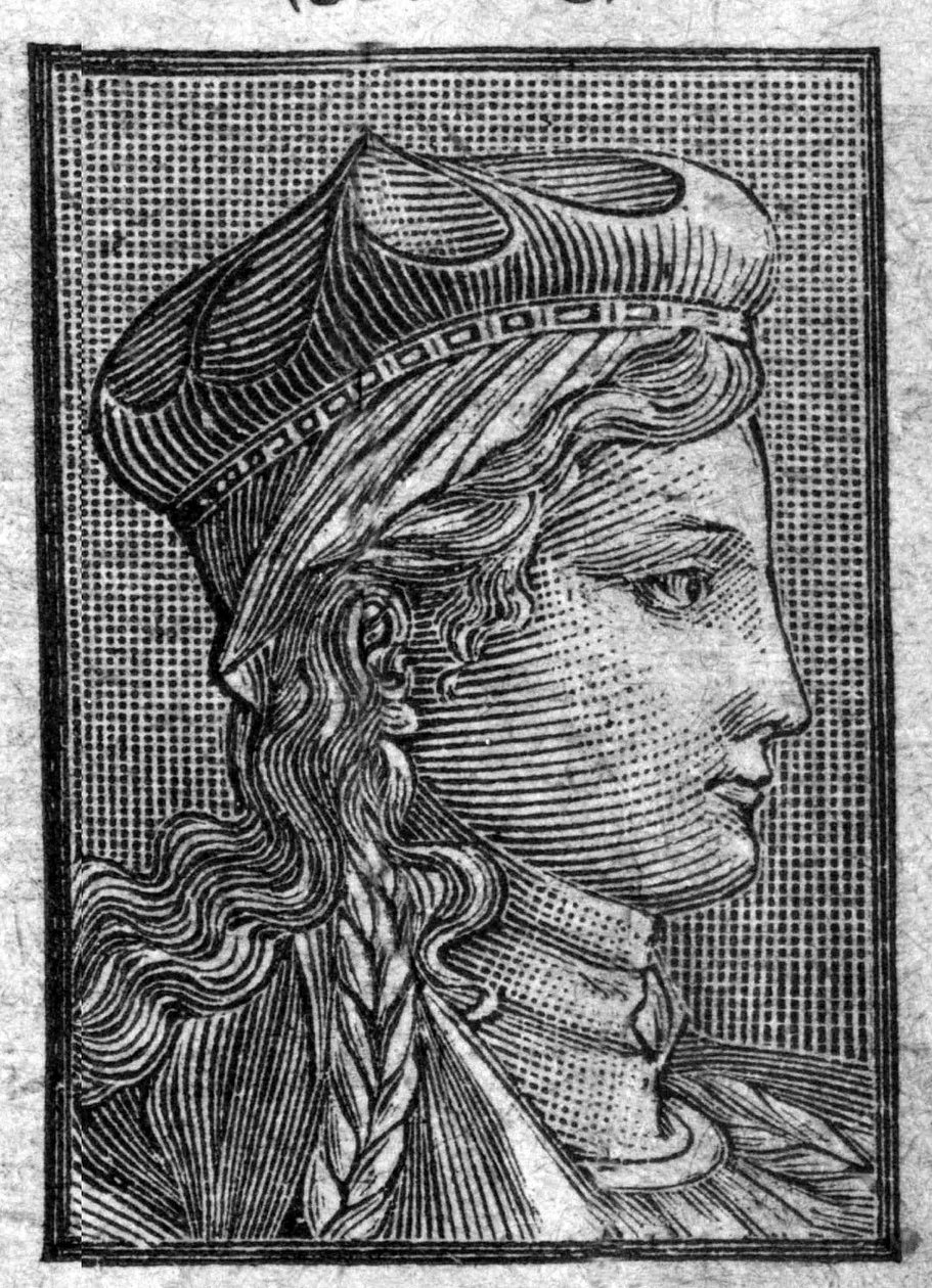 Porträt von Brunehaut (oder Brunehilde) (ca. 534-613), Ehefrau von Sigebert I. von Unknown artist