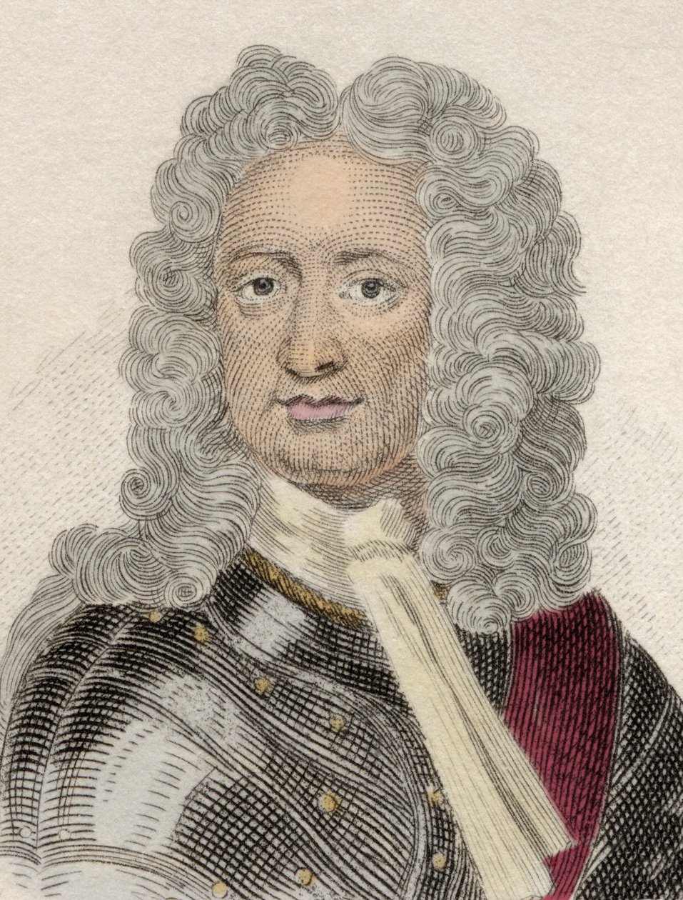 Porträt von Charles Mordaunt (ca. 1658-1735), 3. Earl von Peterborough und 1. Earl von Monmouth, englischer Diplomat und Militär (19. Jahrhundert) von Unknown artist
