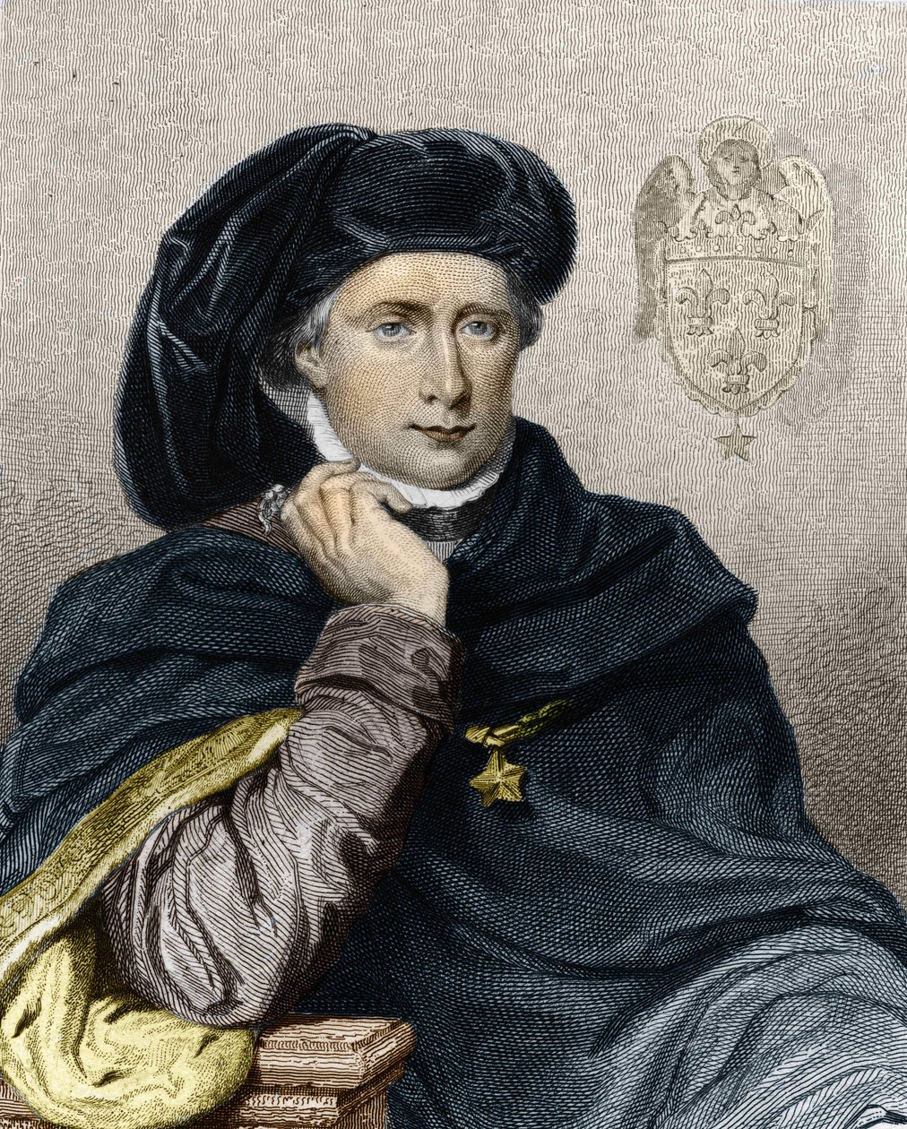 Porträt von Karl VI. dem Geliebten oder dem Narren (1368 - 1422), König von Frankreich - in Histoire des Français von Lavallée, Gravur, ohne Datum. von Unknown artist