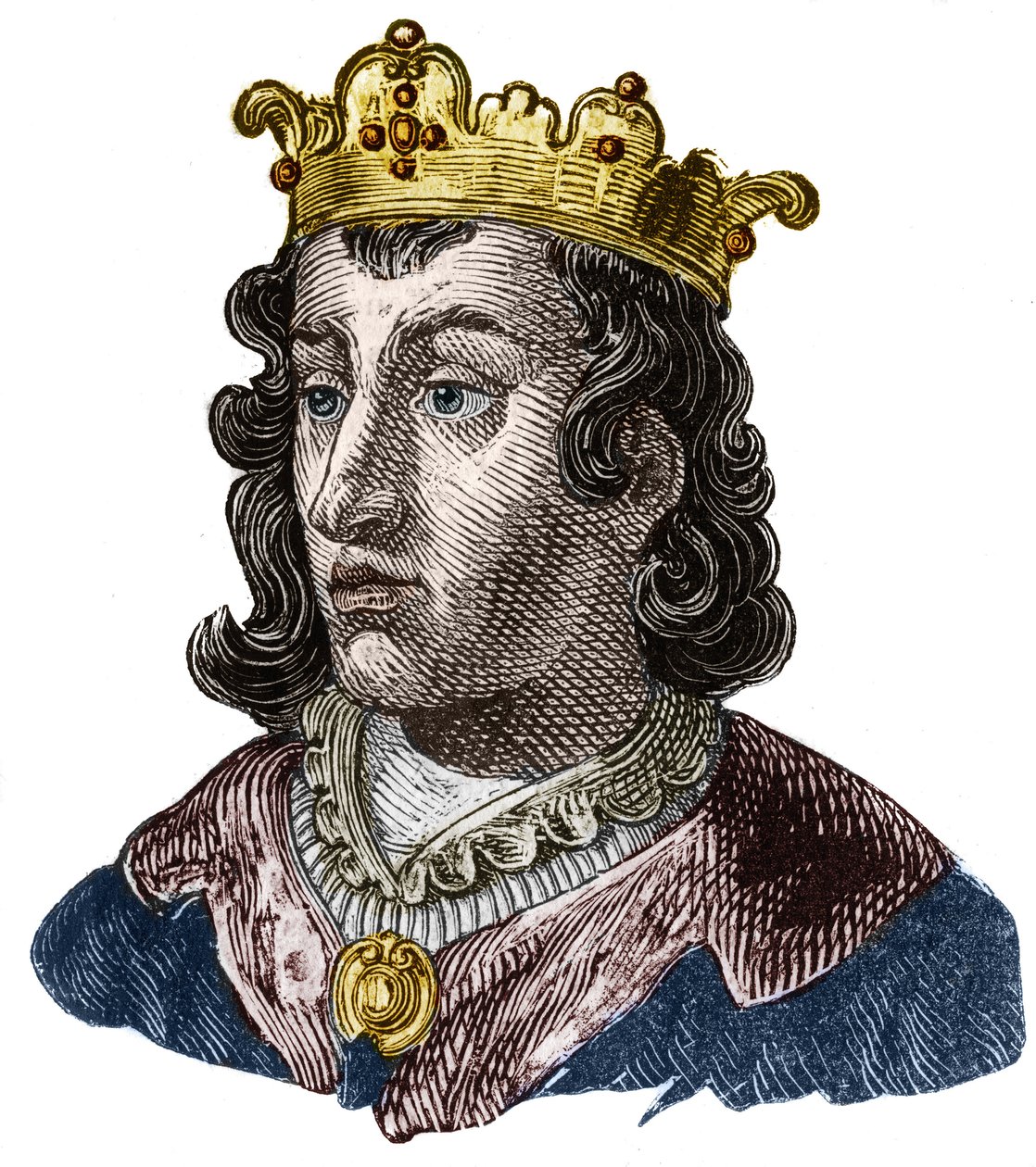 Porträt von Chlothar III. (652-673), König von Neustrien und Burgund von Unknown artist