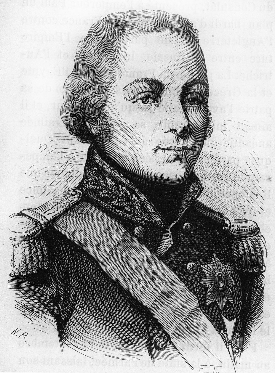 Porträt von Graf Rostopchine (1765 - 1826). Gravur des späten 19. Jahrhunderts in „Histoire de France“ von H. Martin von Unknown artist