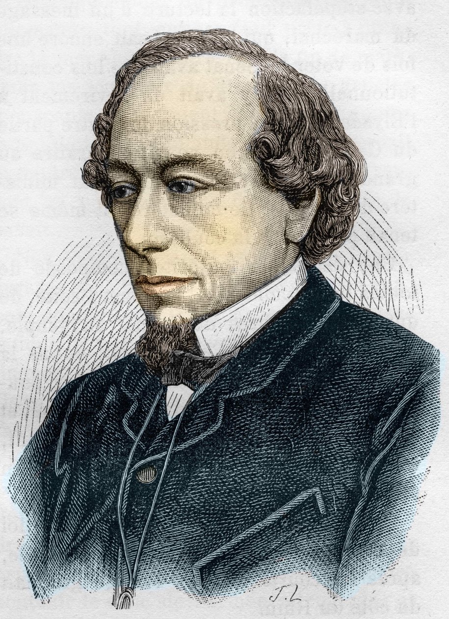 Porträt von Benjamin Disraeli (Lord Beaconsfield) von Unknown artist