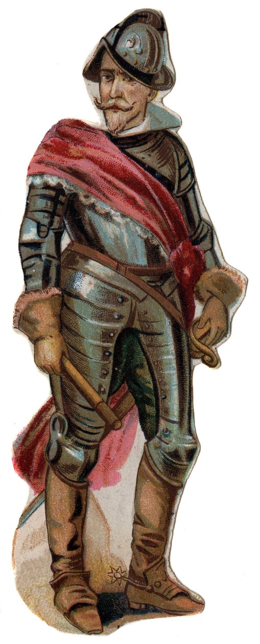 Porträt von Don Ferdinand (Fernando) Alvarez de Toledo, Herzog von Alba (Alba) (1507-1582). Chromolithographie, späte 19. Jahrhundert. von Unknown artist
