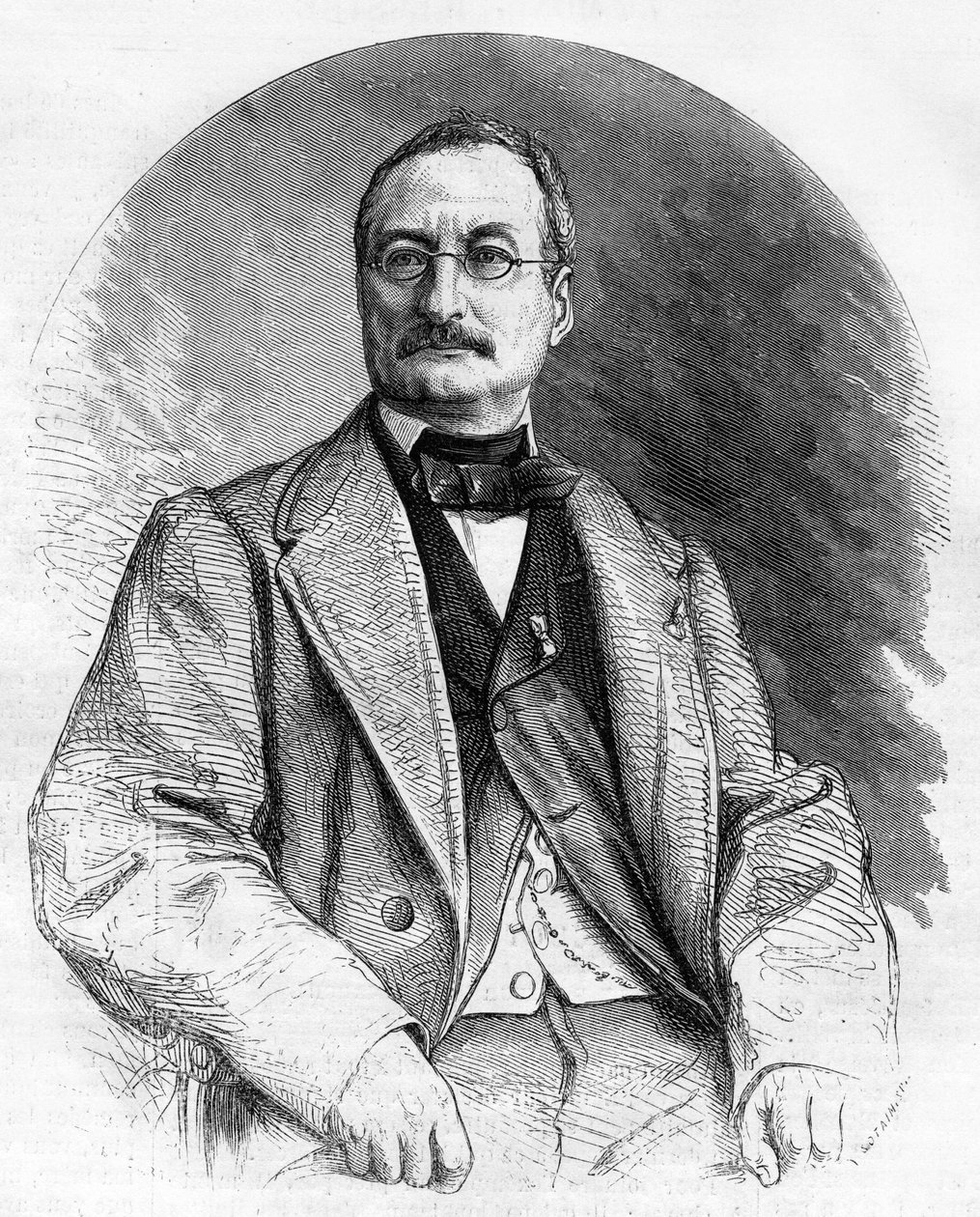 Porträt von Elie Berthet, französischer Schriftsteller des 19. Jahrhunderts von Unknown artist