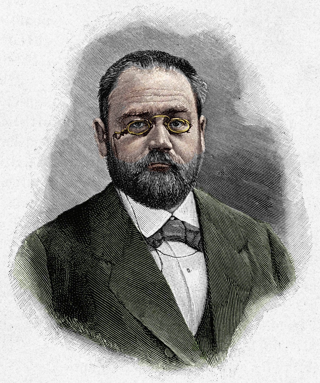 Porträt von Emile Zola (1840-1902) von Unknown artist