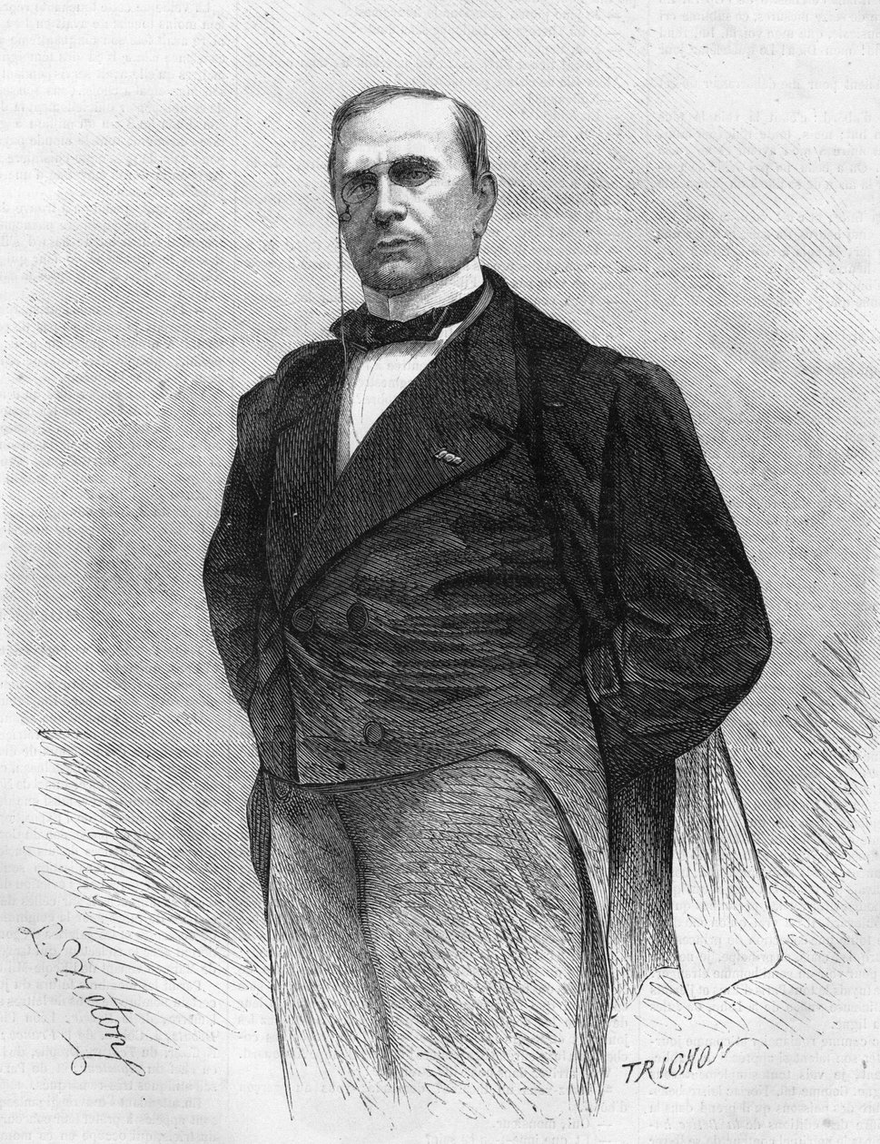 Porträt von Emile de Girardin (1806-1881), französischer Publizist und Politiker, Begründer der modernen Presse. von Unknown artist