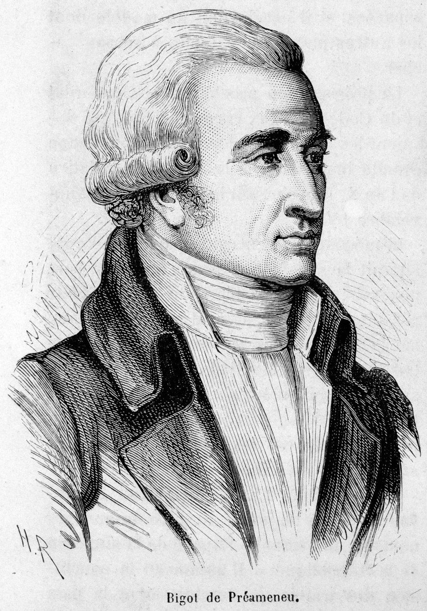Porträt von Felix Julien Jean Bigot de Preameneu (1747-1825), französischer Anwalt und Politiker. von Unknown artist