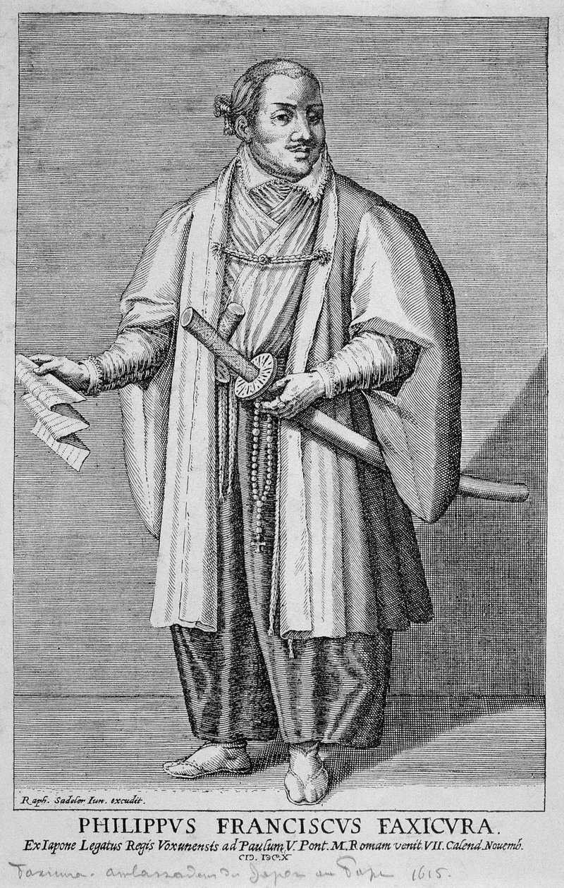 Porträt von Filippo Francesco Faxicura (Philip Francis Faxicura oder Tsunenaga Hasekura) von Unknown artist