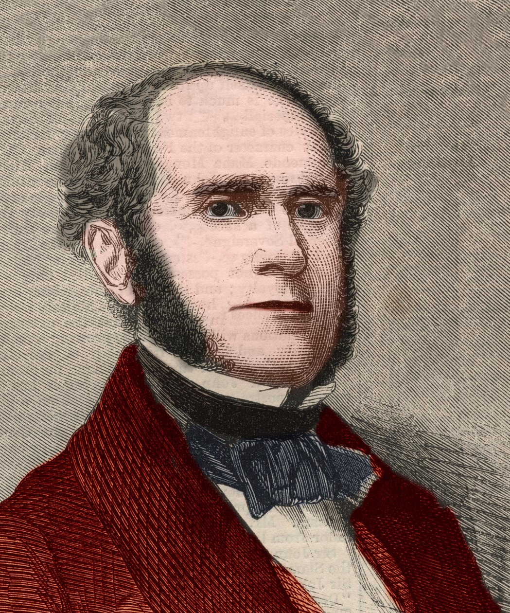 Porträt von Fitz-Greene Halleck (1790-1867), amerikanischer Dichter. Gravur in „The Illustrated London News“ vom 23. Januar 1858. von Unknown artist
