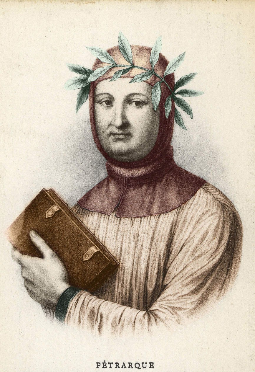 Porträt von Francesco Petrarca (Petrarch), italienischer Schriftsteller (1304 - 1374) von Unknown artist