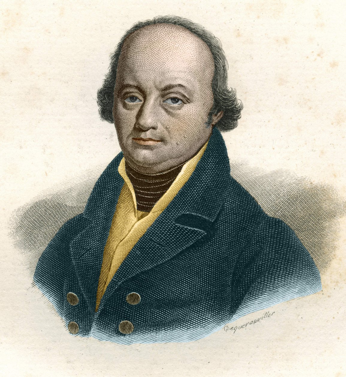 Porträt von Franz-Joseph Gall (1758 - 1828), deutscher Arzt (Gravur des 19. Jahrhunderts) von Unknown artist