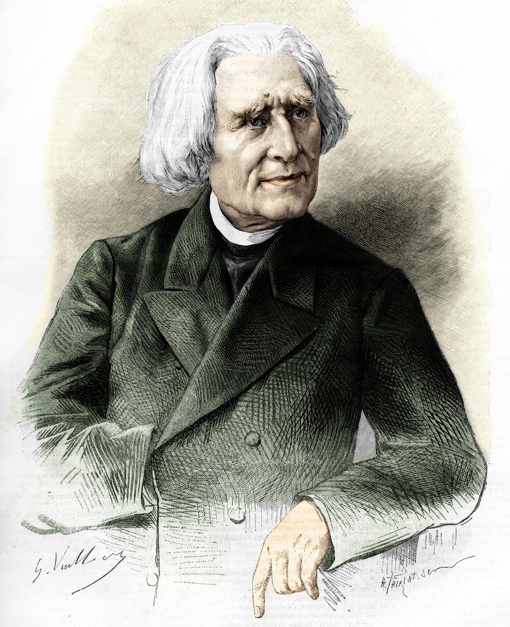 Porträt von Franz Liszt (1811-1886) ungarischer Komponist und Pianist von Unknown artist