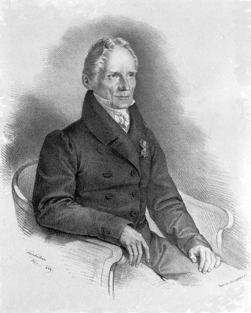Porträt von Friedrich Mohs (1773-1839), deutscher Mineraloge. von Unknown artist