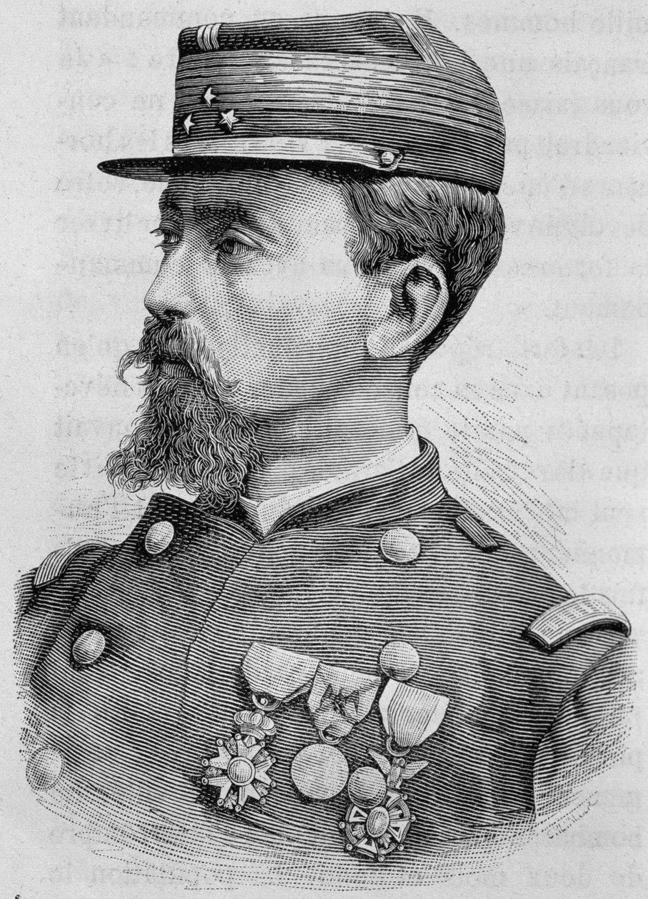 Porträt von General Crémier. Gravur aus dem 19. Jahrhundert. von Unknown artist