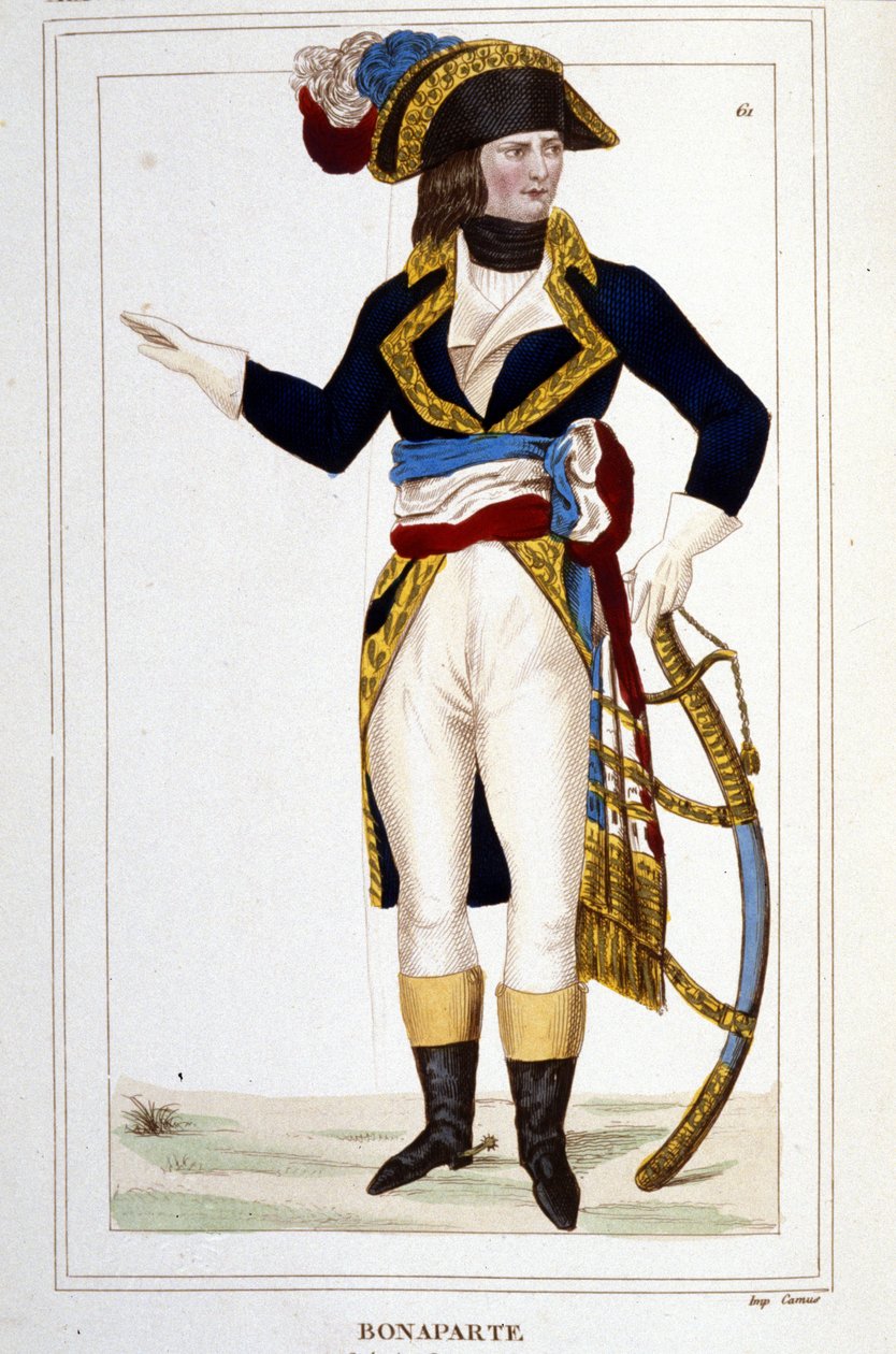 Porträt von General Napoleon Bonaparte (1769 - 1821) in Uniform. von Unknown artist