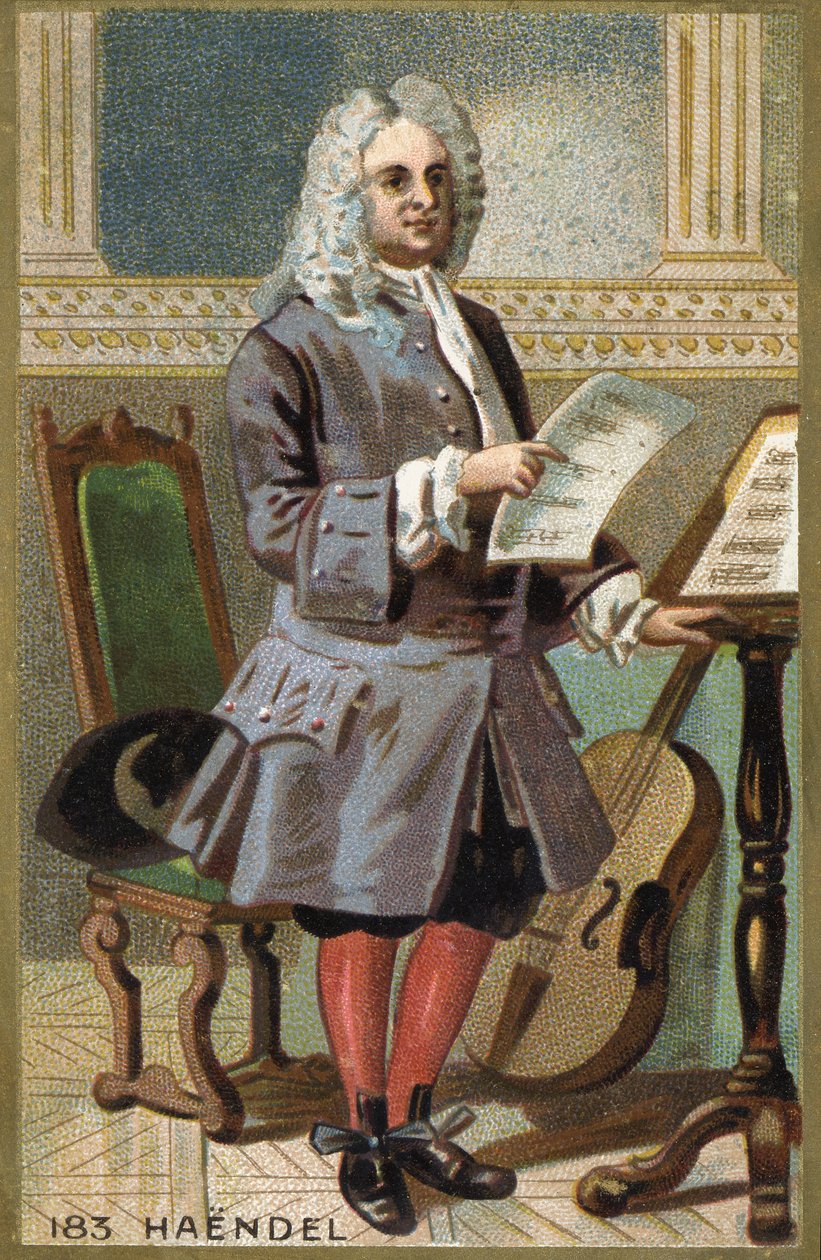 Porträt von Georg Friedrich Händel. von Unknown artist