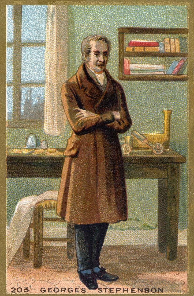 Porträt von George Stephenson (1781-1848), britischer Ingenieur. von Unknown artist