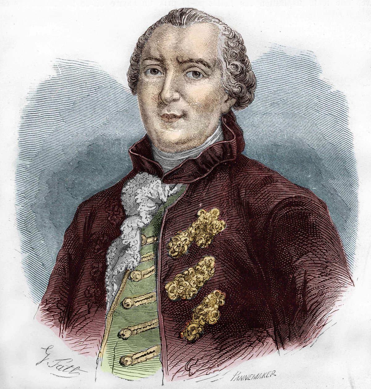 Porträt von Georges Louis Buffon (1707-1788), französischer Naturforscher und Schriftsteller von Unknown artist