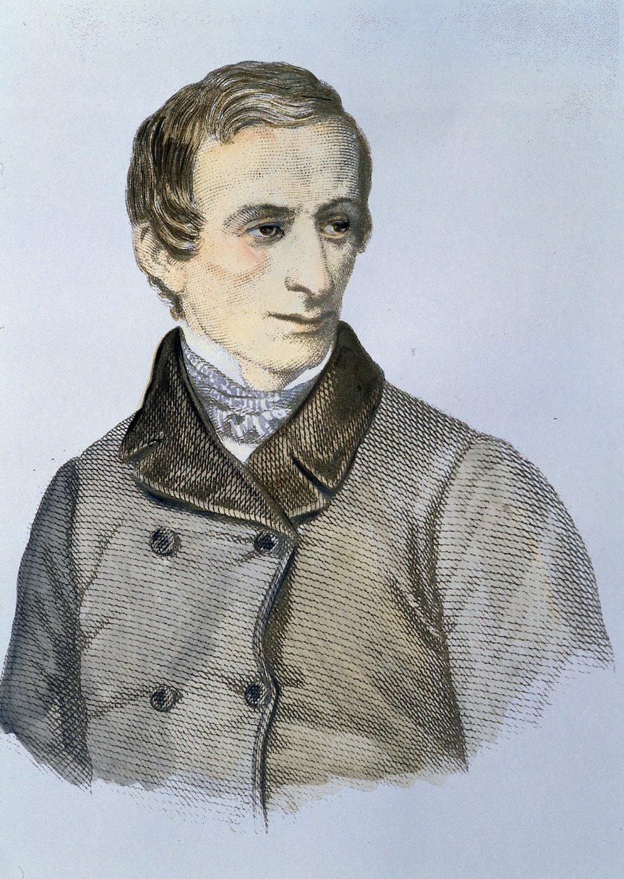 Porträt von Giacomo Leopardi (1798 - 1837) von Unknown artist