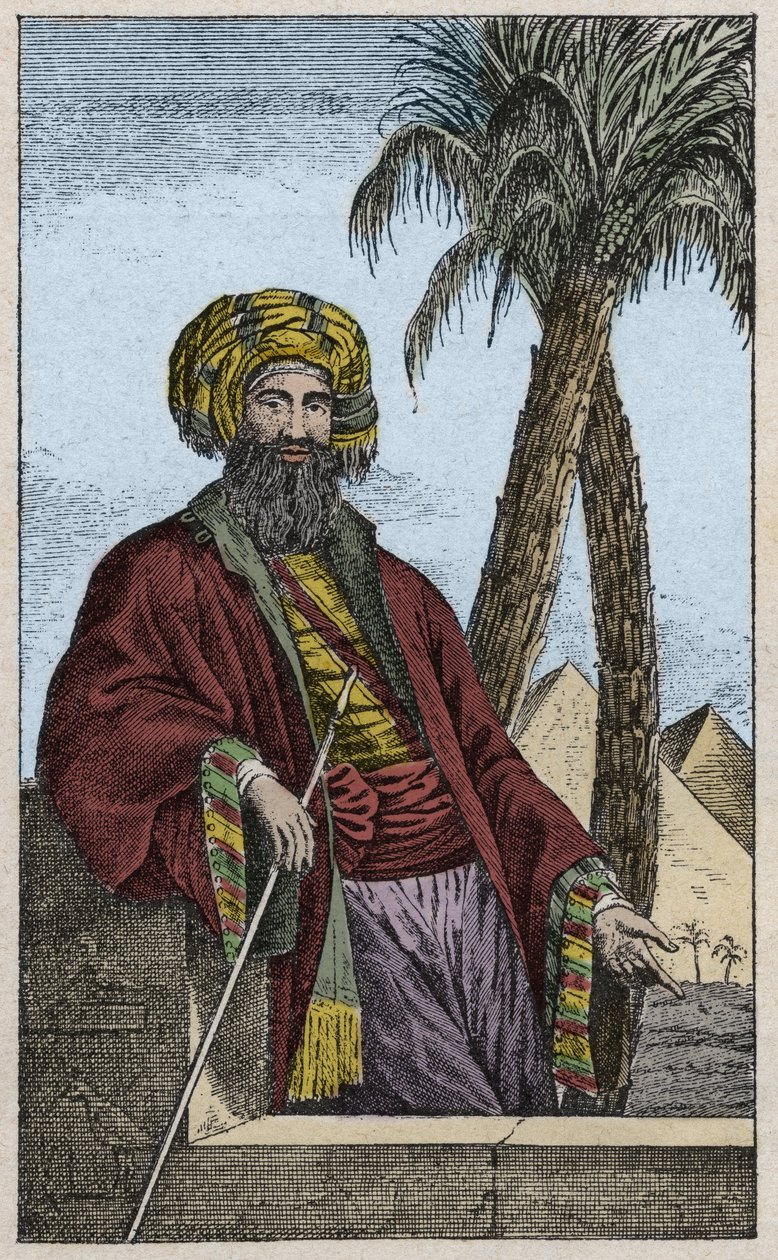 Porträt von Giovanni Battista (Gianbattista) Belzoni (1778-1823), italienischer Entdecker und Archäologe, der wichtige archäologische Entdeckungen in Ägypten machte - Porträt von Giovanni Battista Belzoni (1778-1823), italienischer Entdecker und Archäologe von Unknown artist