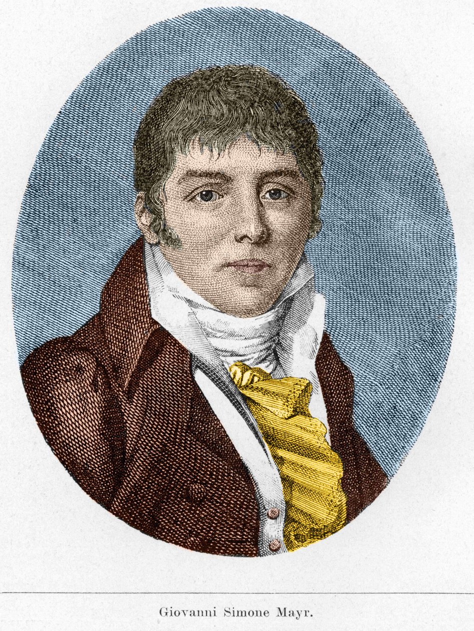 Porträt von Giovanni Simone Mayr (Johann Simon Mayr), italienischer Komponist (1763-1845) von Unknown artist