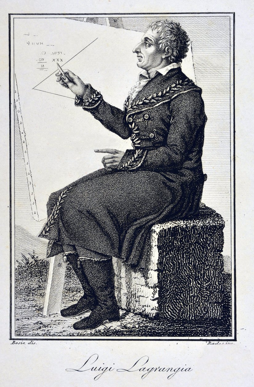 Porträt von Giuseppe Ludovico De la Grange Tournier (1736-1813) - Porträt von Joseph Louis (Joseph-Louis), Graf von Lagrange (1736-1813), französischer Mathematiker von Unknown artist