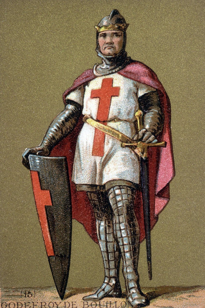 Porträt von Gottfried von Bouillon als Kreuzritter von Unknown artist