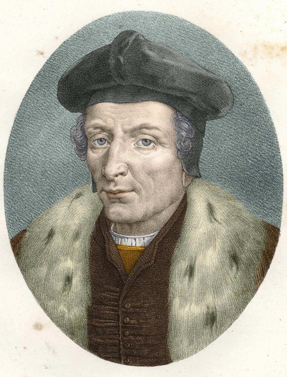 Porträt von Guillaume Budé (Budaeus) (1467-1540), Gravur 19. Jahrhundert von Unknown artist