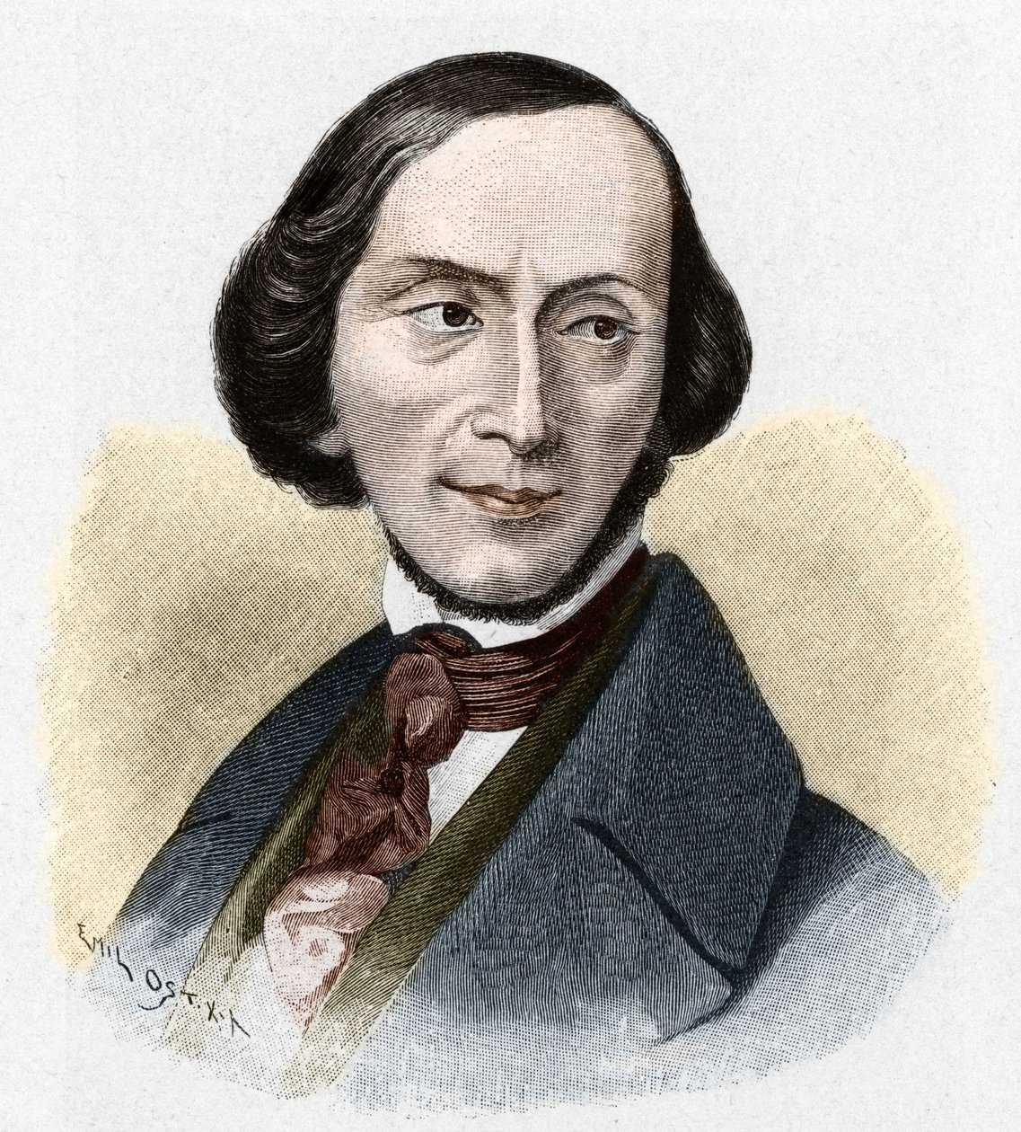 Porträt von Hans Christian Andersen (1805-1875), dänischer Schriftsteller von Unknown artist