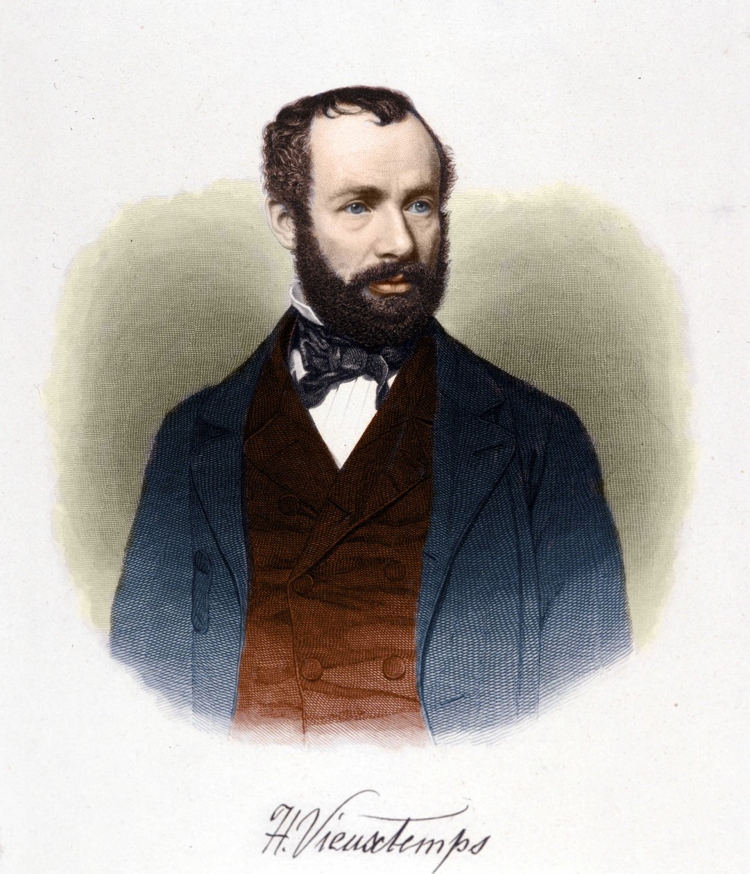 Porträt von Henri Vieuxtemps (1820-1881), belgischer Dirigent und Komponist. von Unknown artist