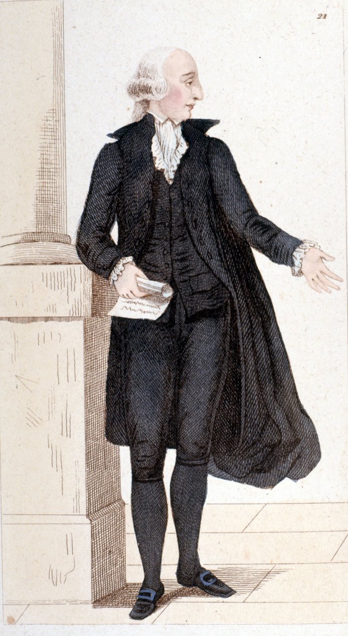 Porträt von Jean Sylvain BAILLY (1736-1793), Schriftsteller, Astronom und Politiker, gewählt in die Académie française. Autor der Geschichte der Astronomie. Er wurde guillotiniert, weil er Ludwig XVI. bei der Flucht half. Gravur von 1830. von Unknown artist